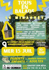 Affiche de l'évènement Tous en balade au Minaouët