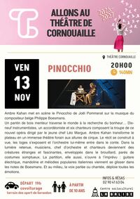 Affiche de l'évènement Théâtre de Cornouaille - Pinocchio