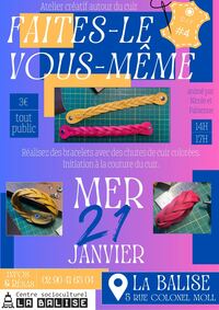 Affiche de l'évènement Faites-le vous-même - Atelier cuir